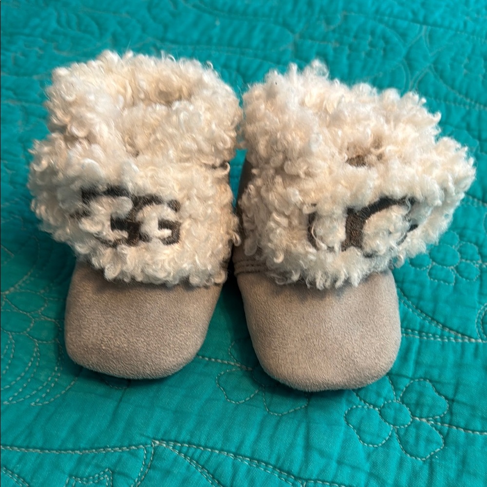 UGG Soft Gray Baby Booties